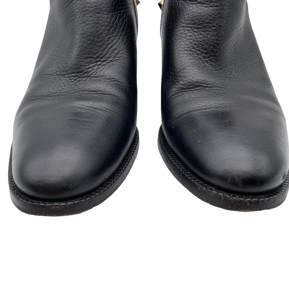 Valentino Garavani Rockstud Leather Bootie Black - Picture 5 of 9